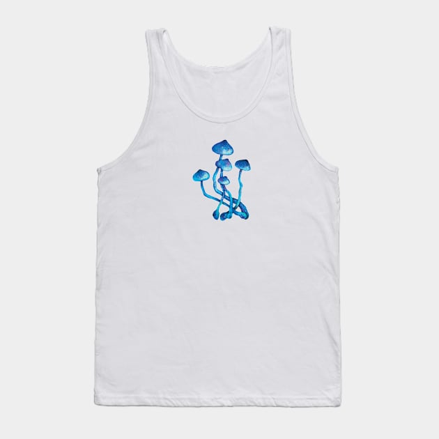 Blue mushrooms Tank Top by iefae